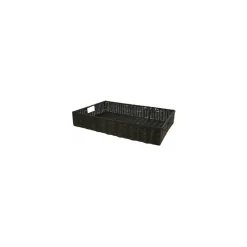 Manne carita noire PP 60 x 40 x 10 cm