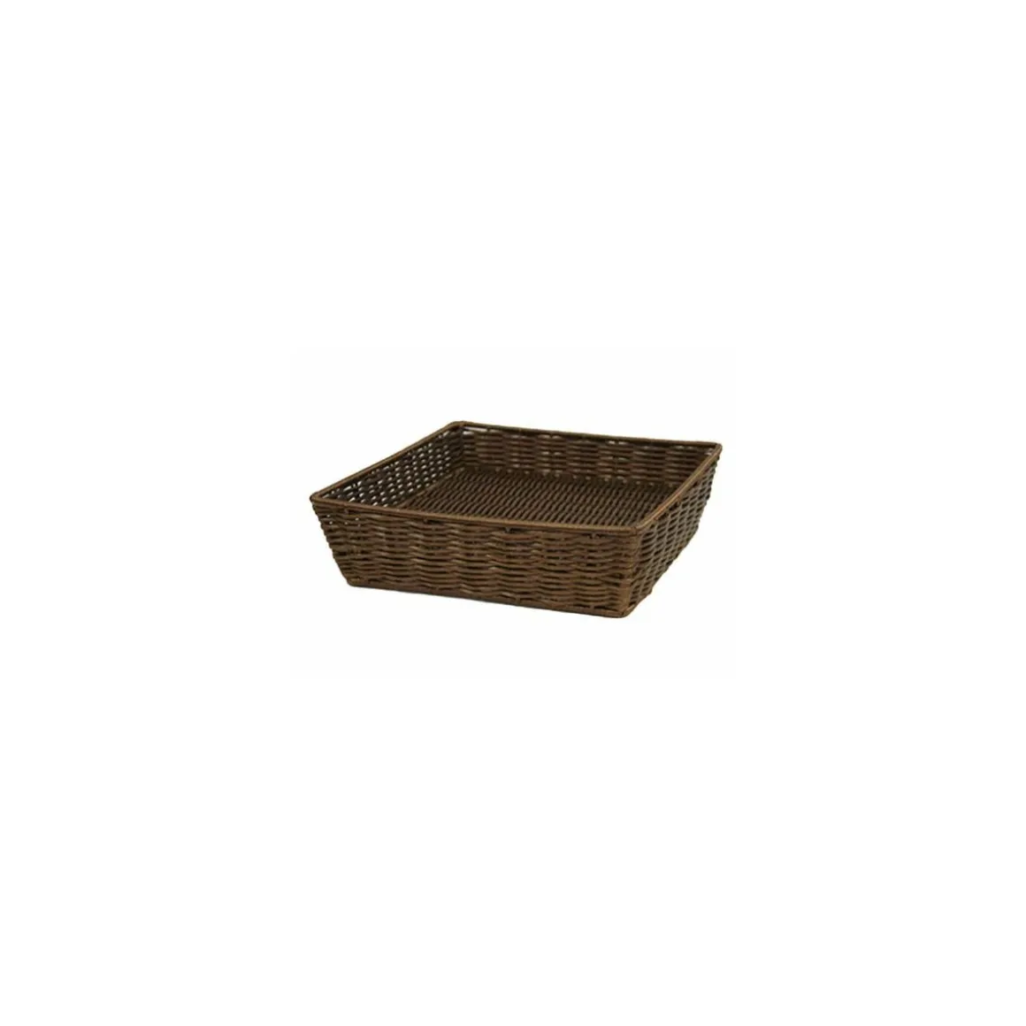 Manne squarre chocolat 25 x 25 x 7,5 cm