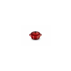 Mini cocotte ronde céramique cerise ø 10 cm
