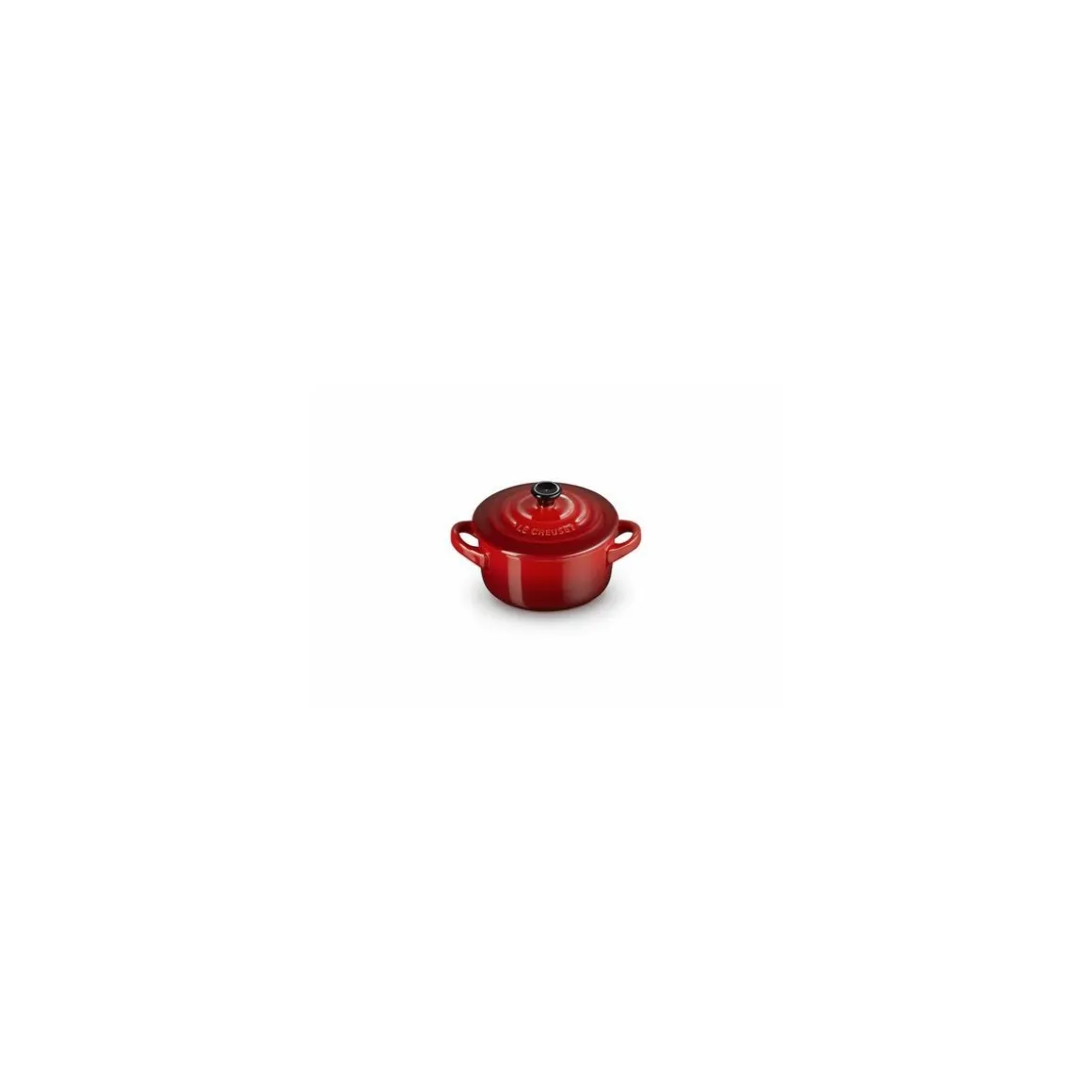 Mini cocotte ronde céramique cerise ø 10 cm