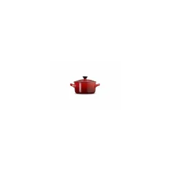 Mini cocotte ronde céramique cerise ø 10 cm