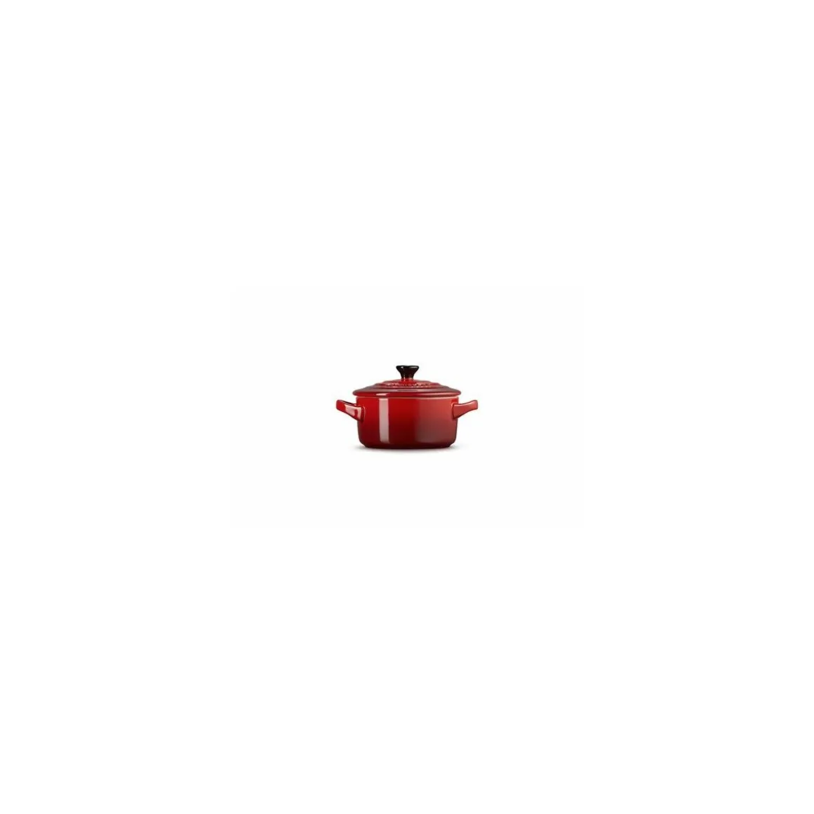 Mini cocotte ronde céramique cerise ø 10 cm