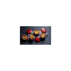 Mini cocotte ronde céramique cerise ø 10 cm