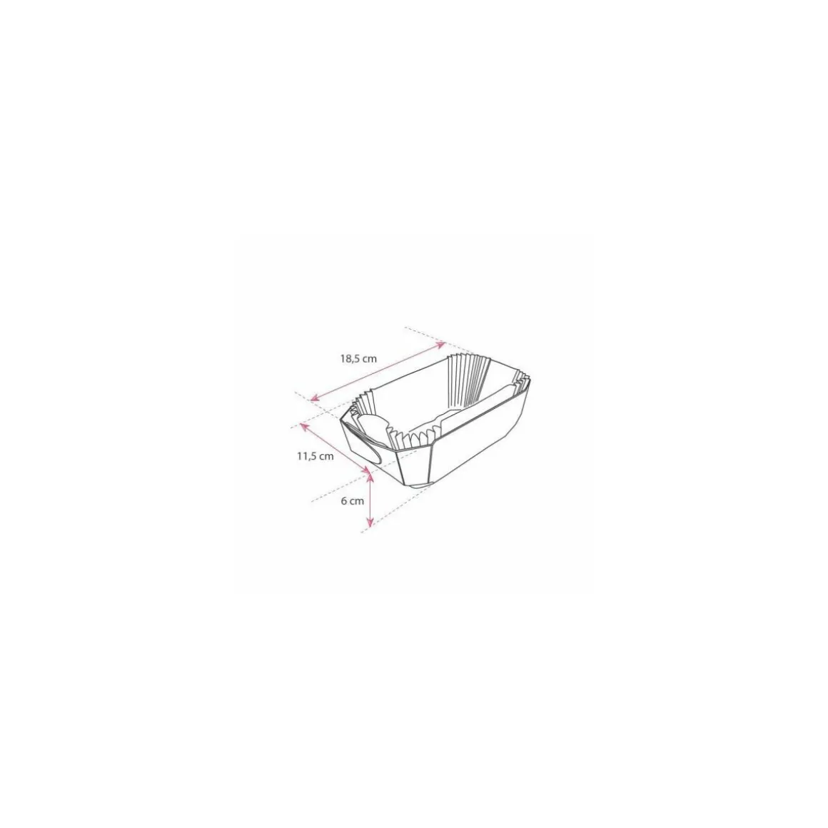 Moule bois 18,5 x 11,5 x 6 cm - par 100