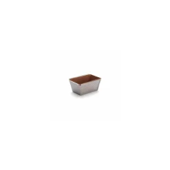 Moule à cake inox perforé fond amovible 15 x 10,3 cm