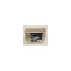 Moule de cuisson rectangulaire papier 17,6 x 7,6 x 5 cm - par 25