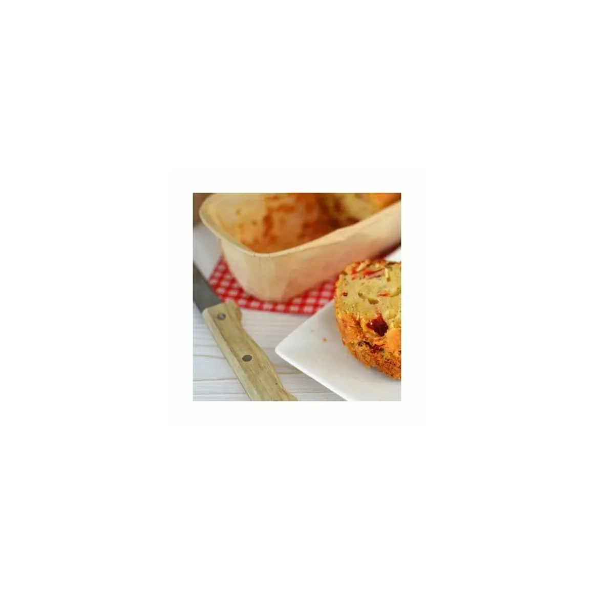 Moule de cuisson rectangulaire papier 19,9 x 7,3 x 6,5 cm - par 25