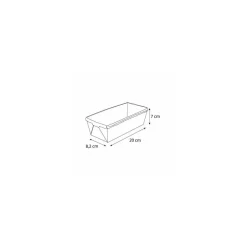 Moule de cuisson rectangulaire bord renforcés 20 x 8,2 x 7 cm - par 40