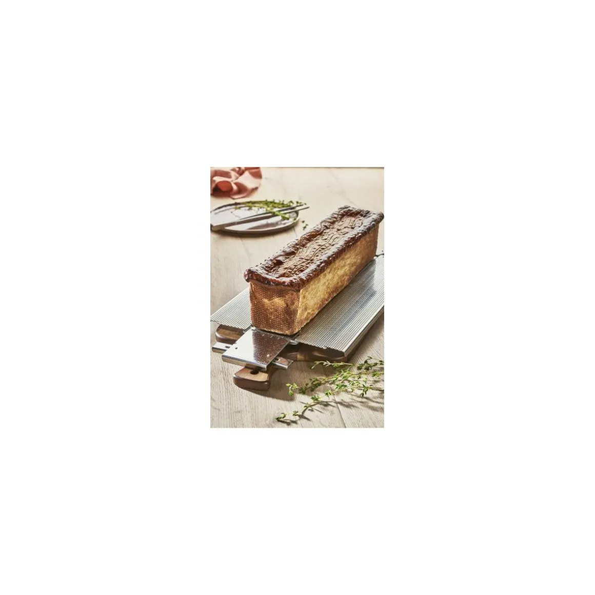 Moule perforé pliant Geoforme inox 35 x 7 x 7,5 cm