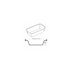 Moule rectangulaire aluminium MO 1600 160 cl - par 100