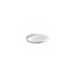 Moule à tarte inox perforé et feuille de cuisson Ø 24 cm