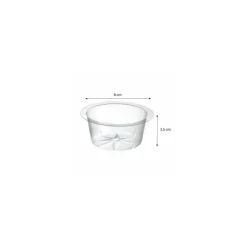 Moule timbale PET cristal 35 x 80 mm - par 100
