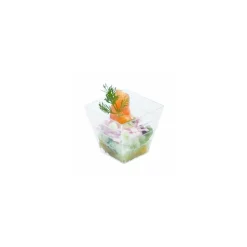 Moyenne verrine pyramide plastique transparente 120 ml - par 50