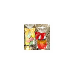 Noeud satin citron - par 100