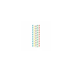 Paille papier assortie Ø 0,6 x 20 cm - par 250