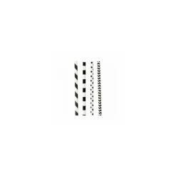 Paille papier franges et pois - par 200