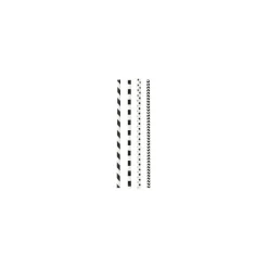 Paille papier franges et pois - par 200