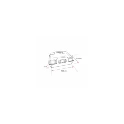 Panier chaud kraft brun ingraissable 850 ml avec couvercle - par 100