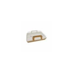 Panier chaud kraft brun 750 ml avec couvercle - par 150