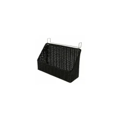 Panière présentation PP noire à suspendre 40 x 14 x 10 + 30 cm