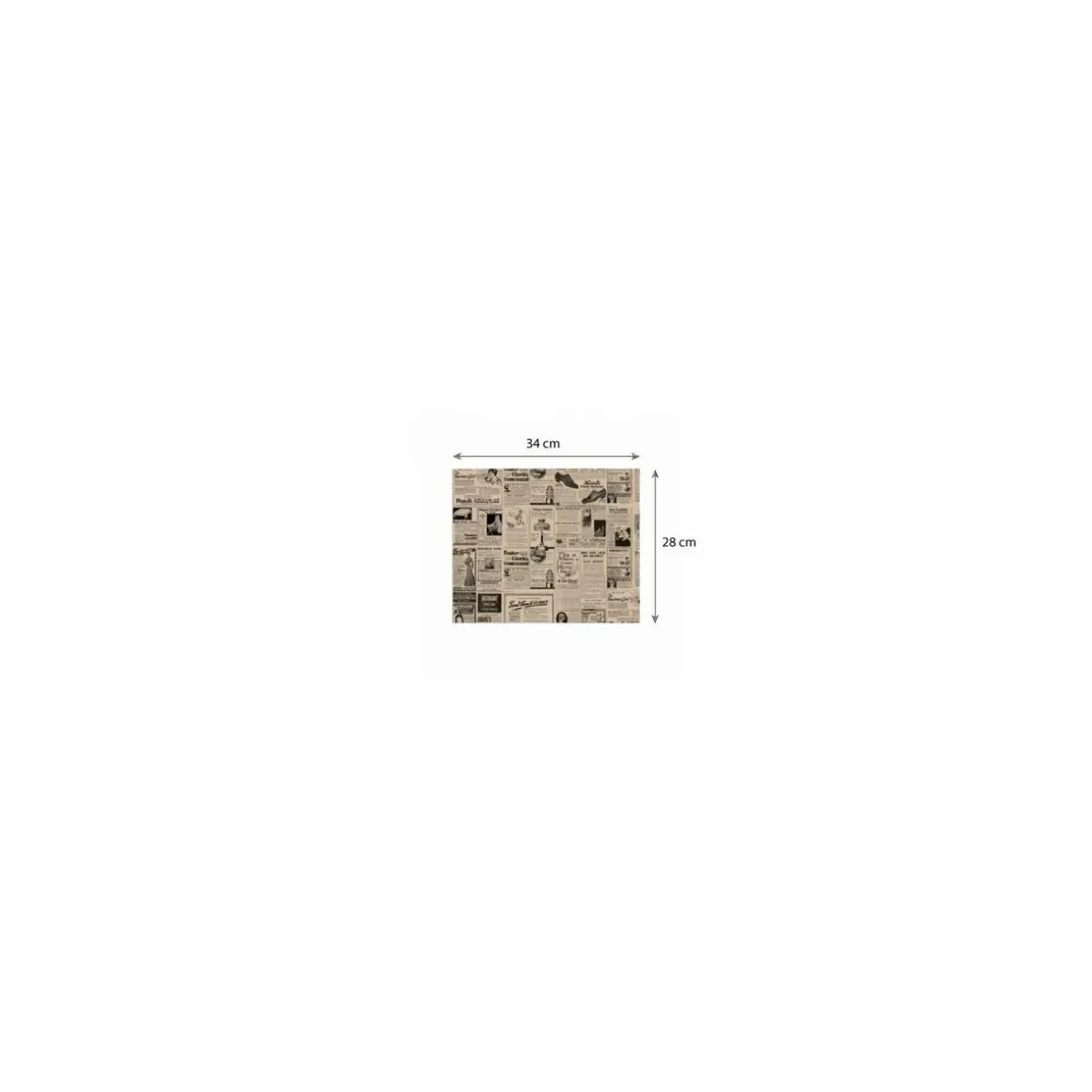 Papier ingraissable journal 32 g/m² feuilles 34 x 28 cm - par 1000