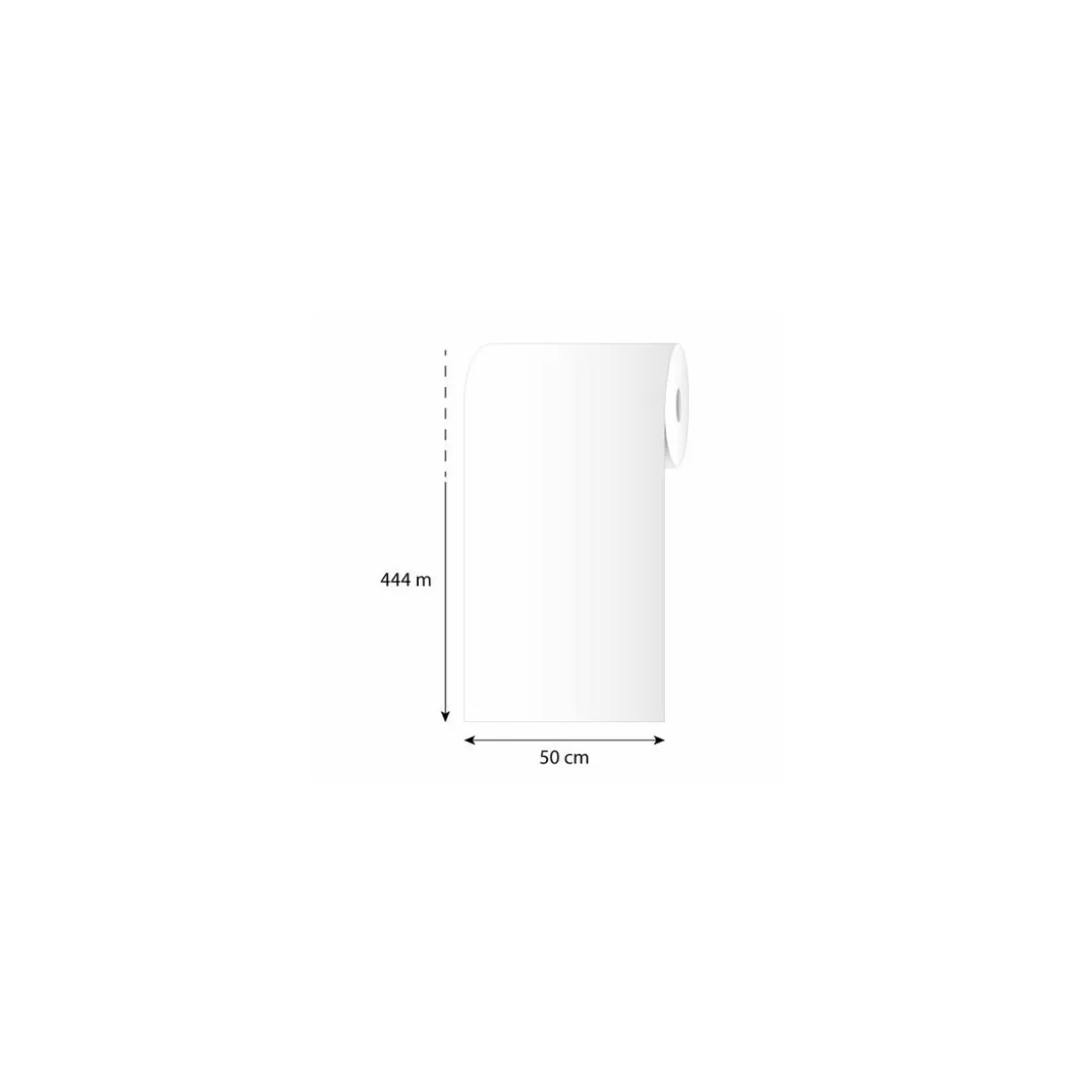 Papier kraft blanc 45 g/m² bobine 50 cm x 444 m - par 10 kg