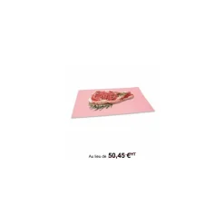 Papier paraffiné 1 face rose 50 g/m² feuilles 50 x 33 cm - par 10 kg