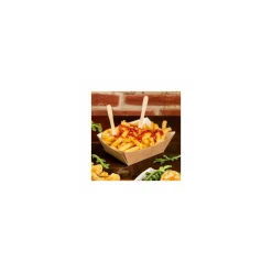 Petite barquette kraft brun sans couvercle 240 ml - par 200
