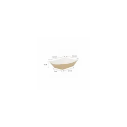 Petite barquette kraft brun sans couvercle 240 ml - par 200