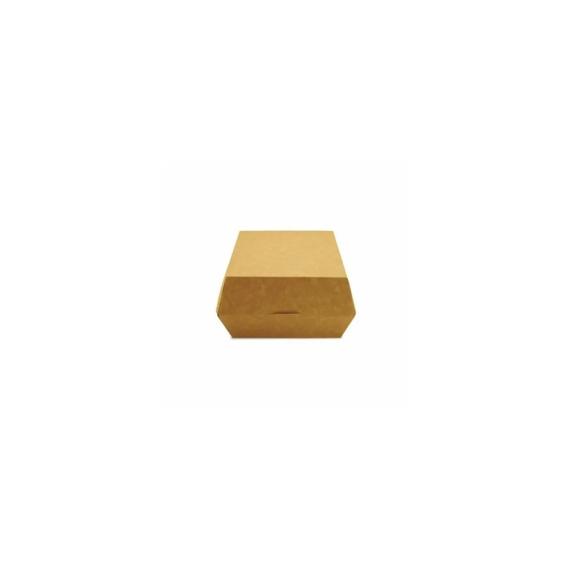 Petite boîte hamburger kraft brun 9,8 x 9,8 x 7 cm - par 450