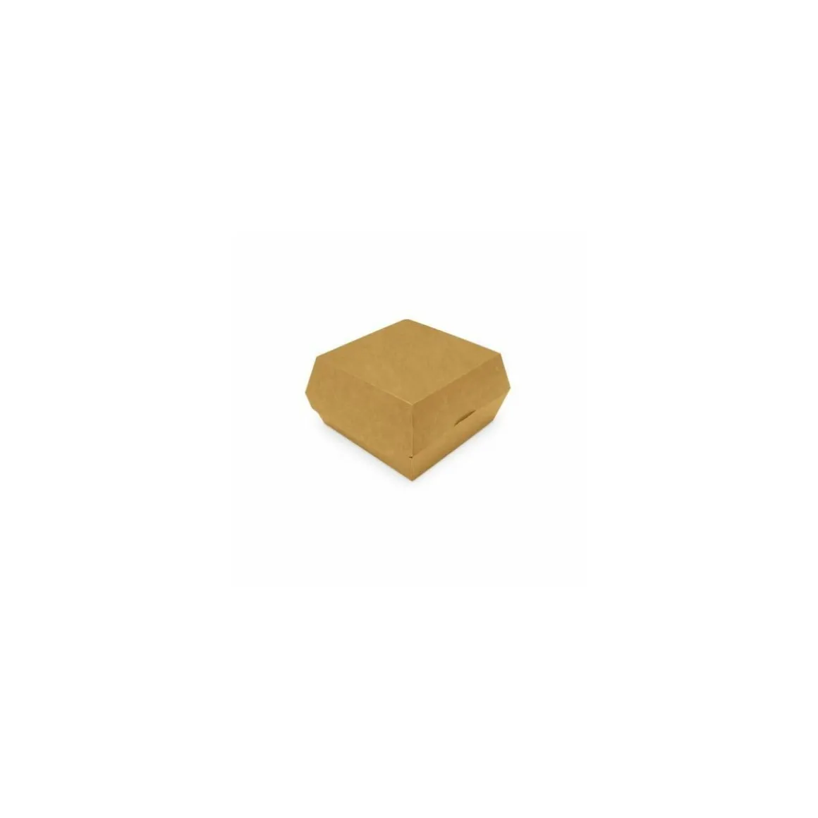 Petite boîte hamburger kraft brun 9,8 x 9,8 x 7 cm - par 450
