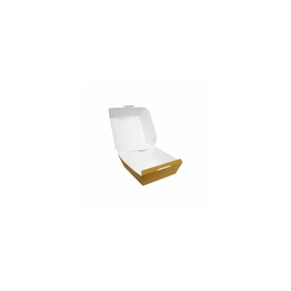Petite boîte hamburger kraft brun 9,8 x 9,8 x 7 cm - par 450