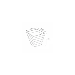 Petite verrine pyramide plastique transparente 60 ml - par 50