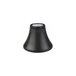Pied Frida mélamine bois/noir H. 12 cm