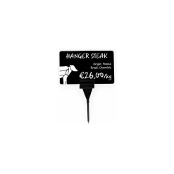 Pique fin noir 8 cm pour étiquette Edikio - par 25