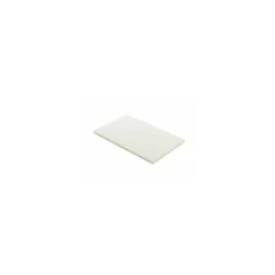 Planche de découpe PEHD blanche 53 x 32,5 x 2 cm