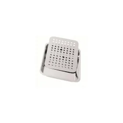 Plaque de fond perforée inox 27 x 17,5 cm