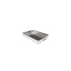 Plaque à rotir inox anses tombantes 43 x 33 x 6,5 cm