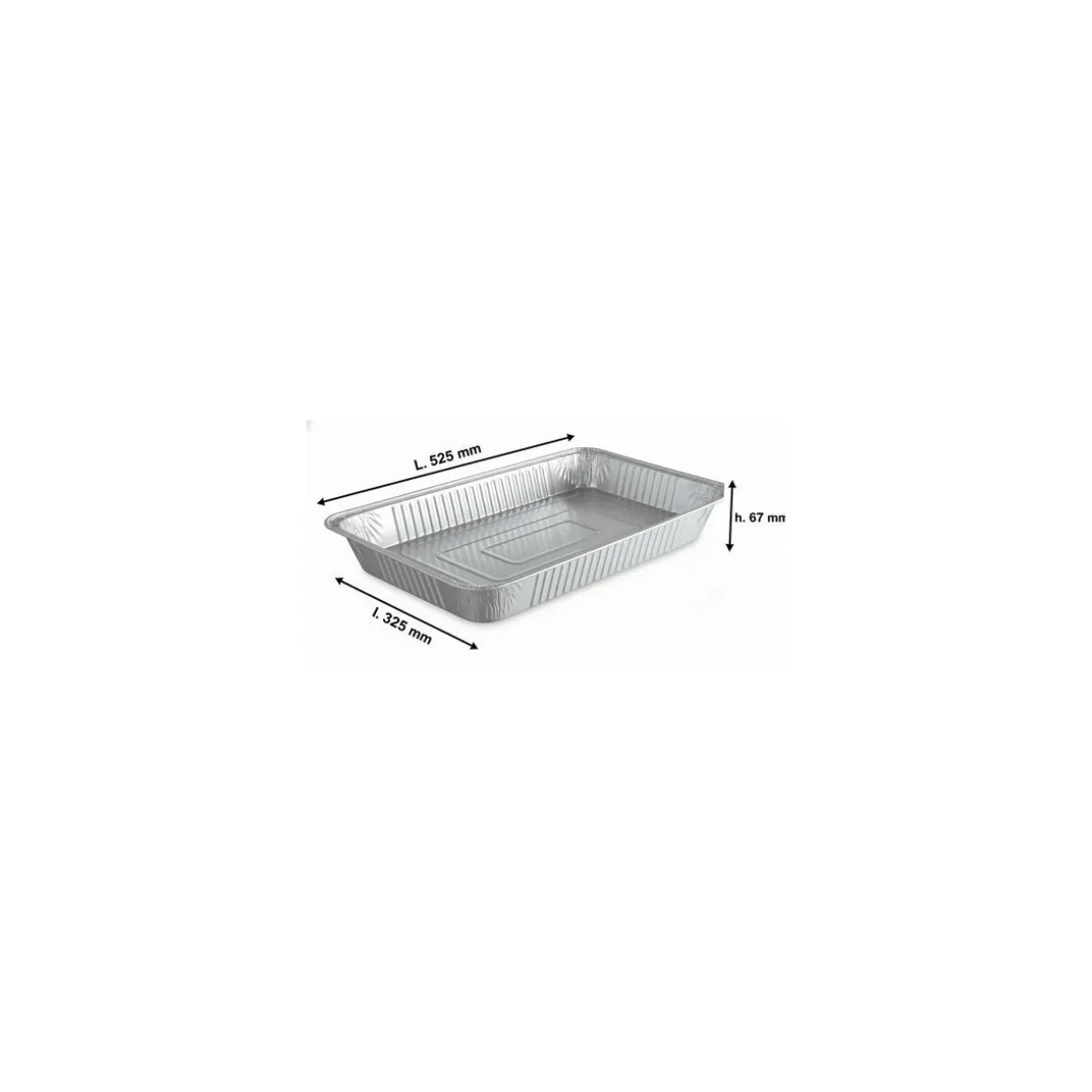 Plat aluminium GN 1/1 8850 ml - par 50