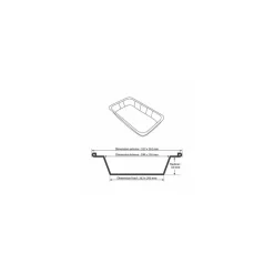 Plat aluminium 3600 ml - par 100