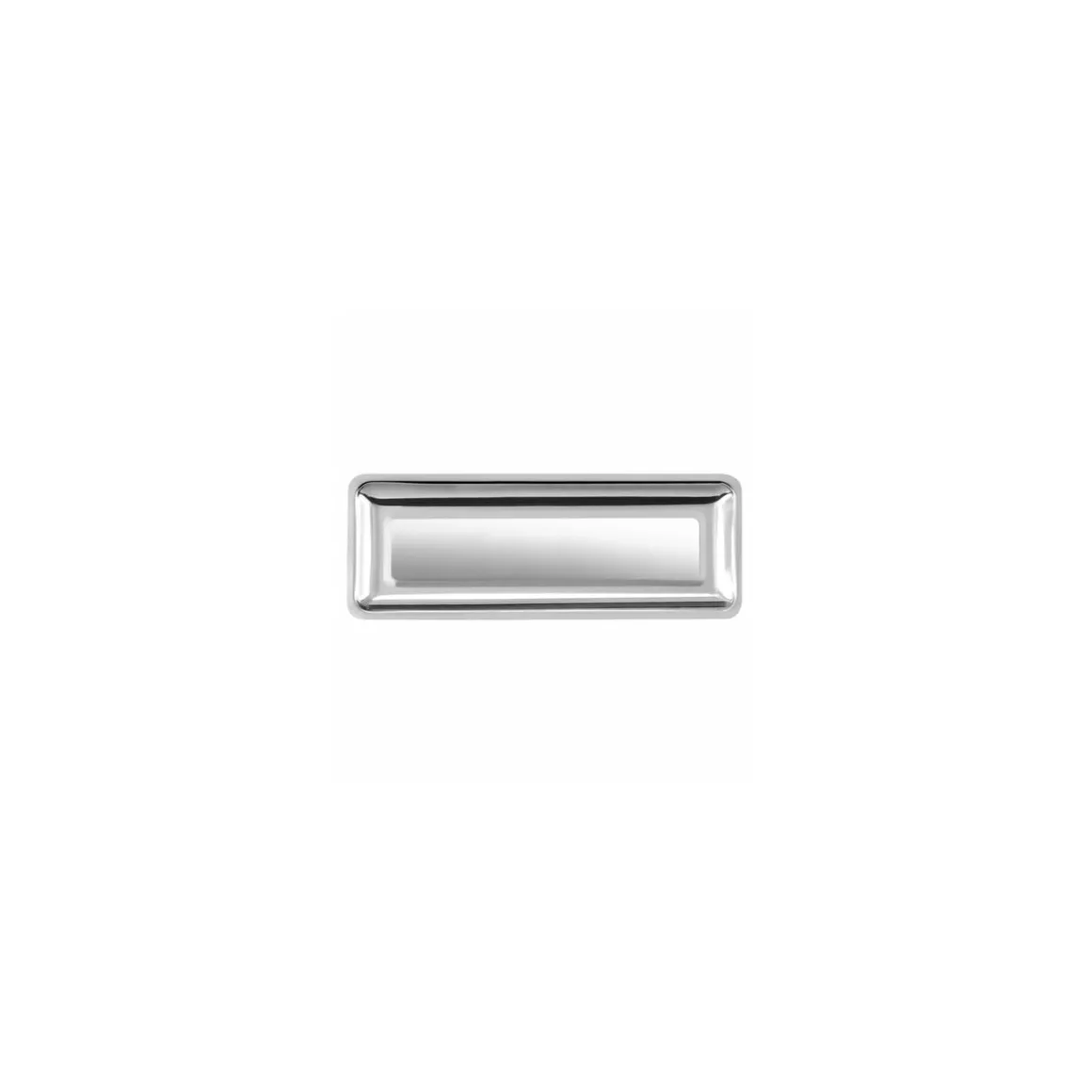 Plat angles arrondis inox 55 x 22 x 2 cm