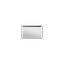 Plat angles coupés inox 42 x 27 x 1,5 cm
