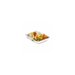 Plat 2 compartiments aluminium 72,5 cl - par 100