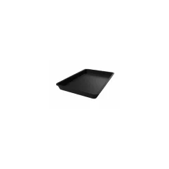 Plat de présentation plexiglass rectangulaire noir 42 x 28 x 5 cm