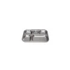 Plateau 5 compartiments inox 30,5 x 23,5 x 2,5 cm - par 12