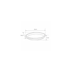 Plateau fruits de mer ovale 70 x 40 cm - par 25