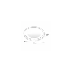 Plateau fruits de mer rond noir ø 50 cm - par 20