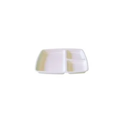 Plateau mélamine 3 compartiments 25 x 21 x 2,5 - par 6