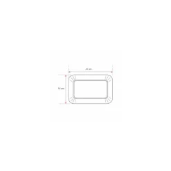 Plateau ravier carton blanc 14 x 21 cm - par 50