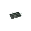 Plateau repas 5 compartiments plastique noir 32 x 22,5 x 3,4 cm - par 25
